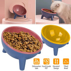 Raised Pet Bowl – Tilted Feeding Bowl for Cats & Small Dogs STTM