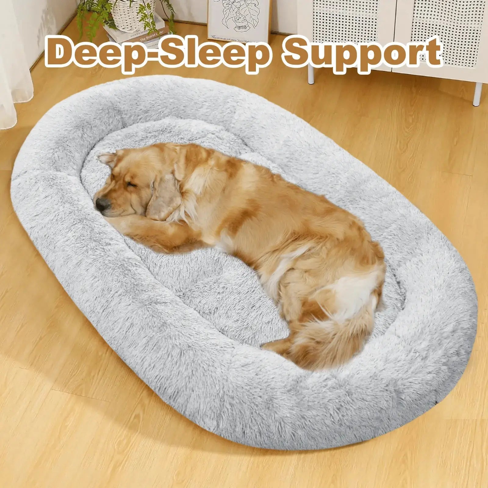 Soft Dog Bed – Large Washable Bed for Easy Carry & Comfort STTM