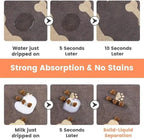 Dog & Cat Feeding Mat – Absorbent Bowl Mat for Mess-Free Meals STTM
