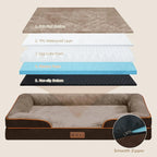 Orthopedic Pet Bed – Supportive Washable Bed with Non-Slip Base STTM