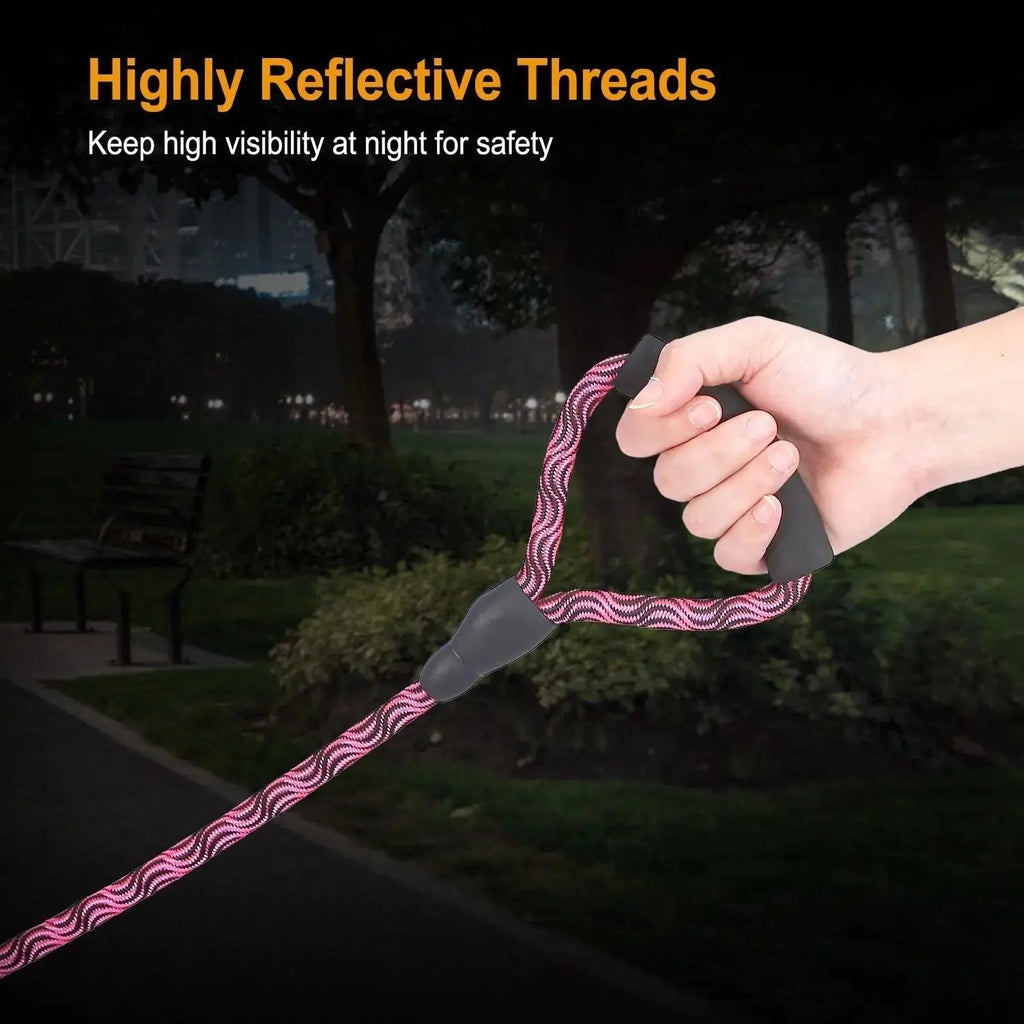 Dual Dog Leash – No-Tangle Reflective Leash with Padded Handle STTM