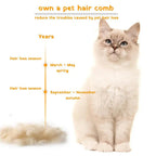 Dog & Cat Brush – Shedding Comb with Easy Clean Button STTM