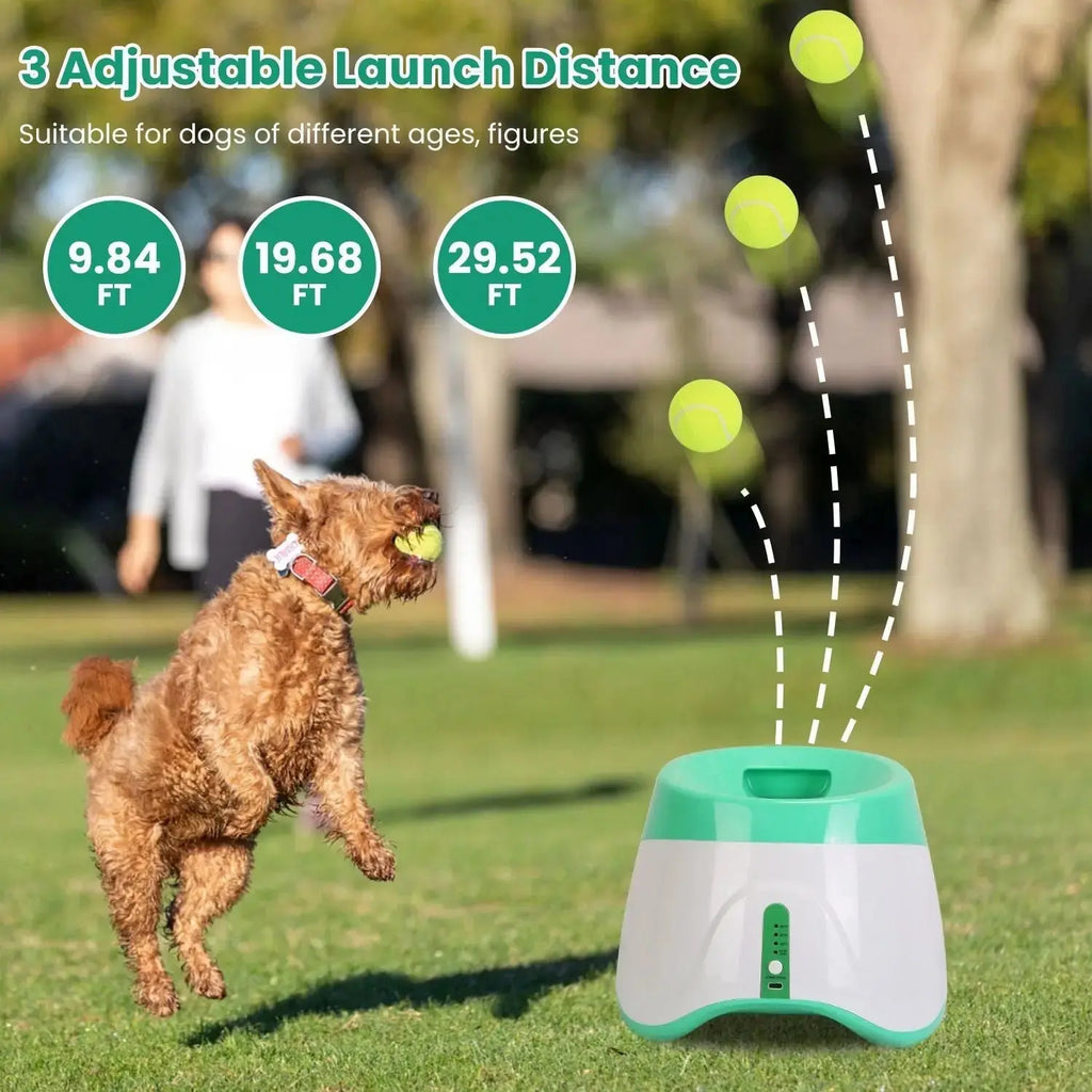 Dog Ball Launcher – Automatic Fetch Machine with Adjustable Distance STTM