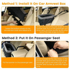 Small Pet Car Seat – Cozy Console Booster for Dogs & Cats STTM