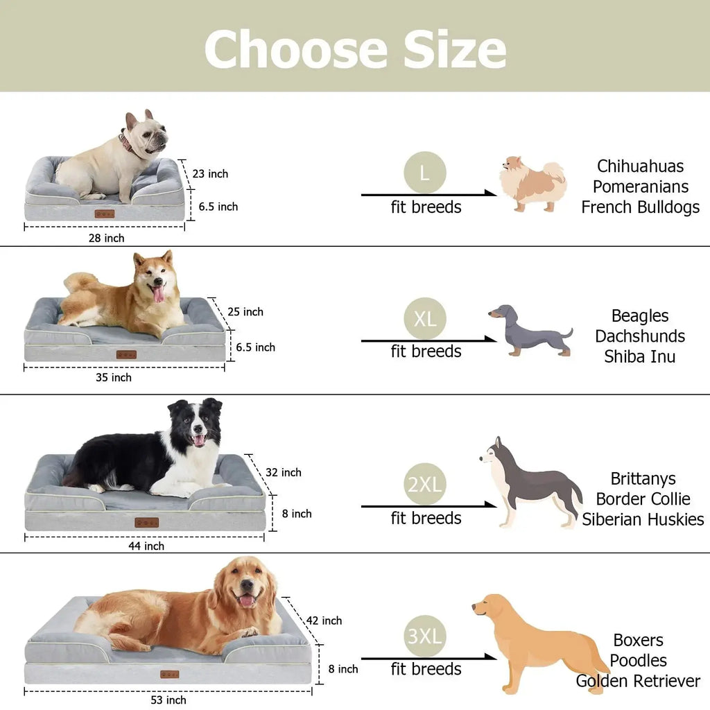 Orthopedic Pet Bed – Supportive Washable Bed with Non-Slip Base STTM