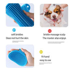 Dog & Cat Bath Brush – Soft Rubber Grooming Comb STTM