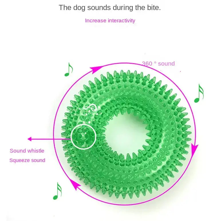 2 Pack Dog Toys – Bite-Resistant Squeaky Chew Balls STTM