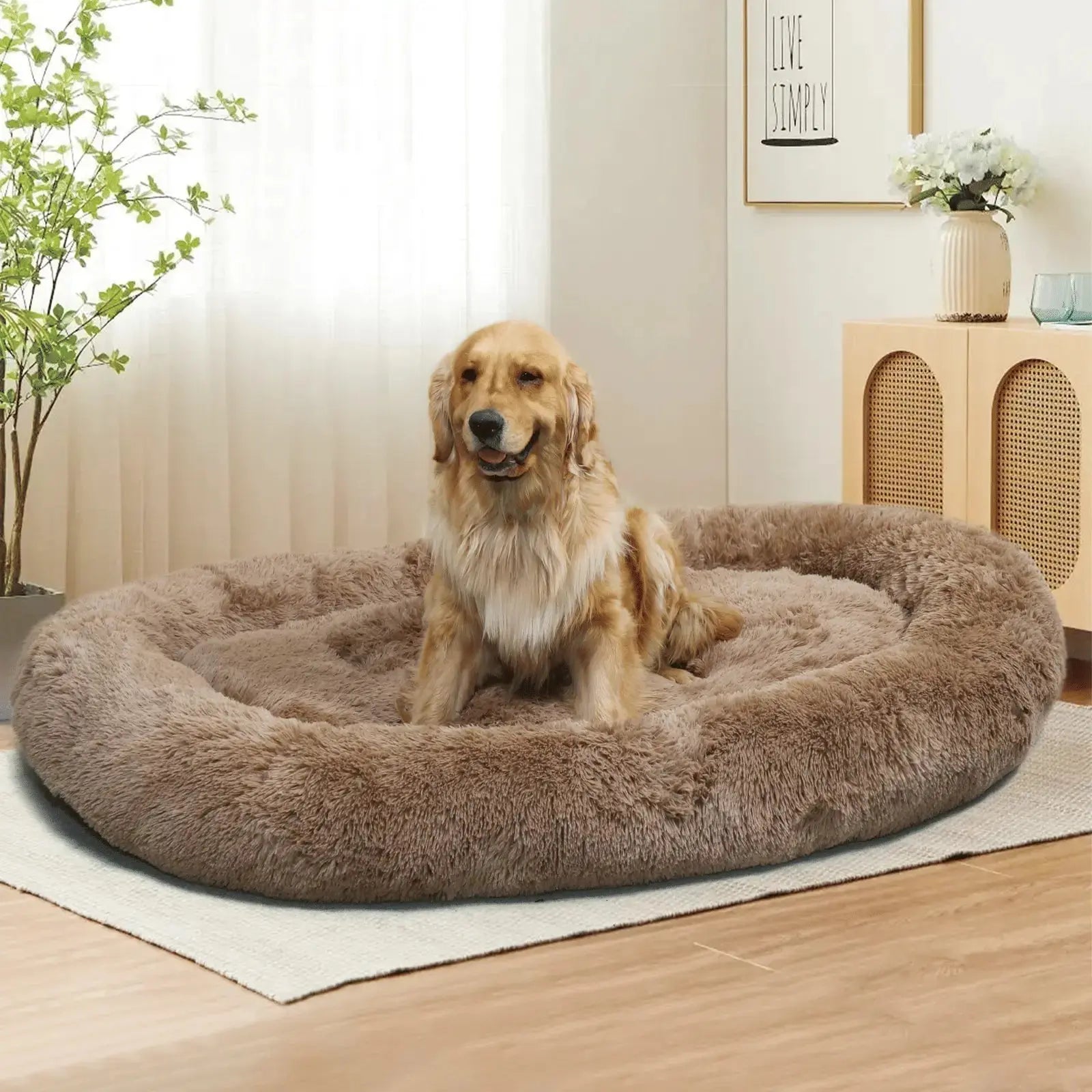 Soft Dog Bed – Large Washable Bed for Easy Carry & Comfort STTM