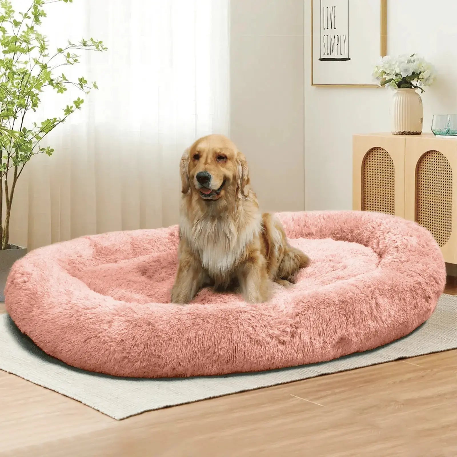 Soft Dog Bed – Large Washable Bed for Easy Carry & Comfort STTM