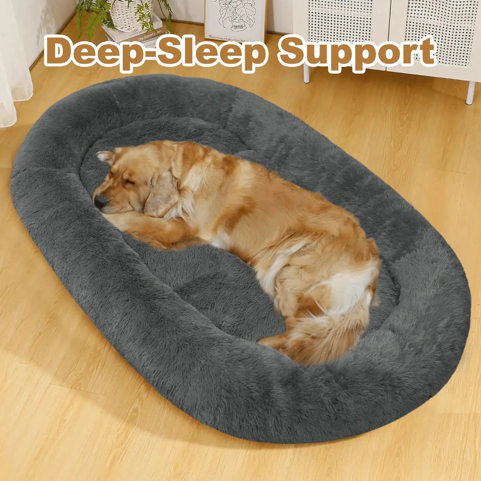 Soft Dog Bed – Large Washable Bed for Easy Carry & Comfort STTM