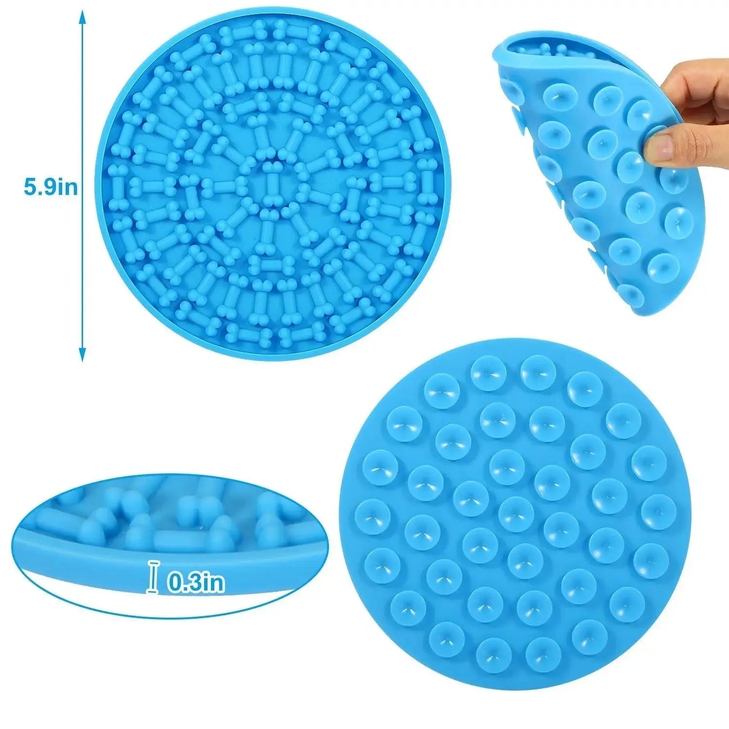 2PCS Lick Mats – Suction Slow Feeder for Dogs & Cats STTM