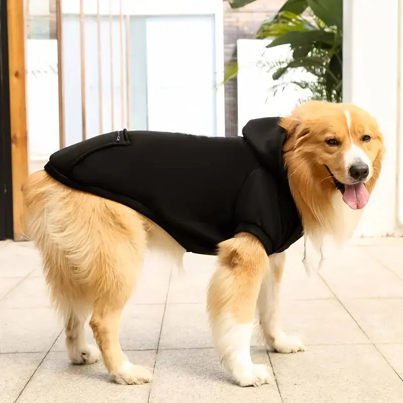 Pet Hoodie – Soft Fleece Dog Clothes with Hood & Pocket STTM