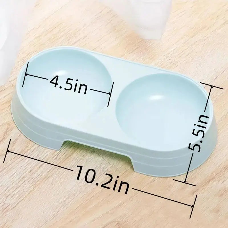 Dual Pet Bowl – Dog & Cat Food and Water Bowl Set STTM