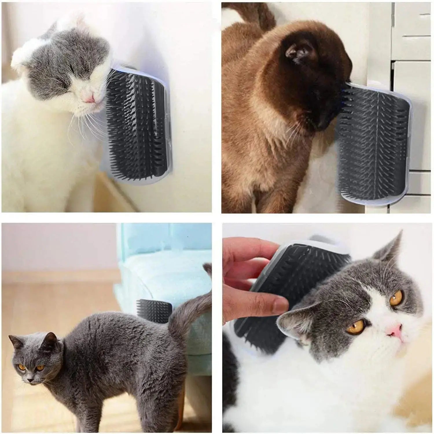 Self Grooming Pet Brush – Corner Massage Tool for Cats & Dogs STTM