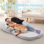 Giant Dog Bed for Humans – Plush Orthopedic Lounger STTM