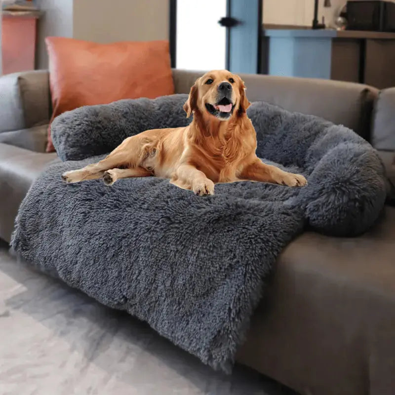 Pet Sofa Bed – Soft Plush Cushion & Blanket for Dogs & Cats STTM