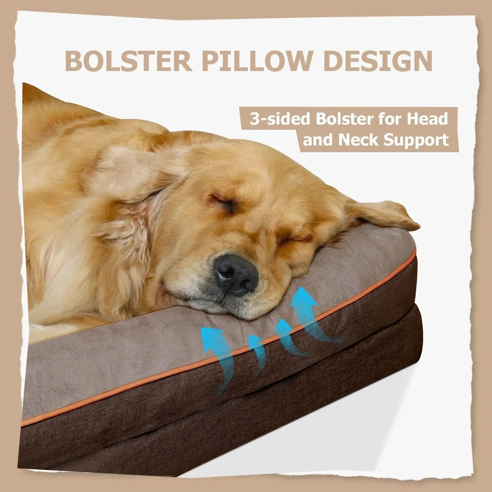 Orthopedic Pet Bed – Supportive Washable Bed with Non-Slip Base STTM