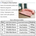 Pet Sofa Bed – Soft Plush Cushion & Blanket for Dogs & Cats STTM