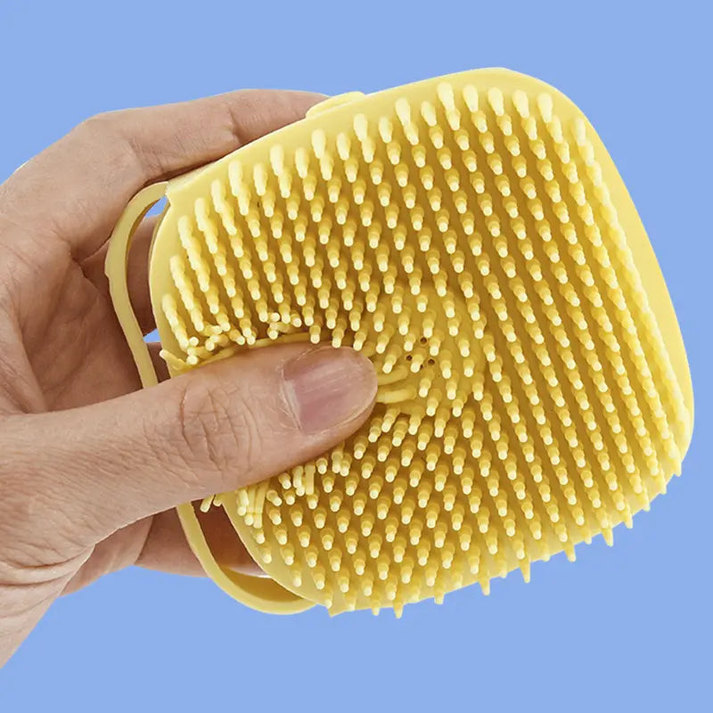 Dog Bath Brush – Silicone Shampoo Brush for Grooming