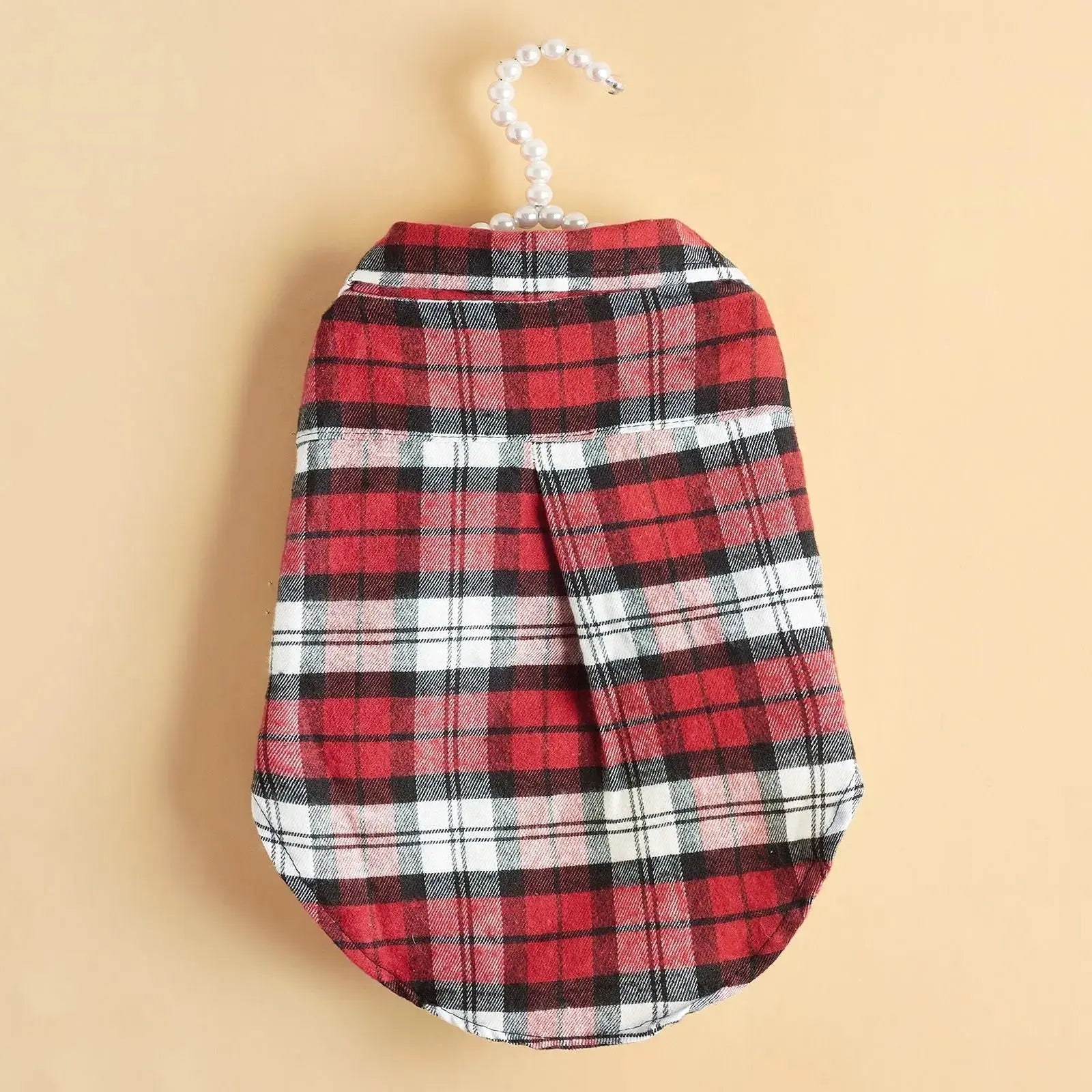Plaid Pet Shirt – Stylish Dog T-Shirt for Small & Medium Dogs STTM