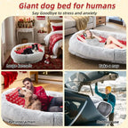 Orthopedic Human Dog Bed – Large Cozy Lounger for Relaxing STTM