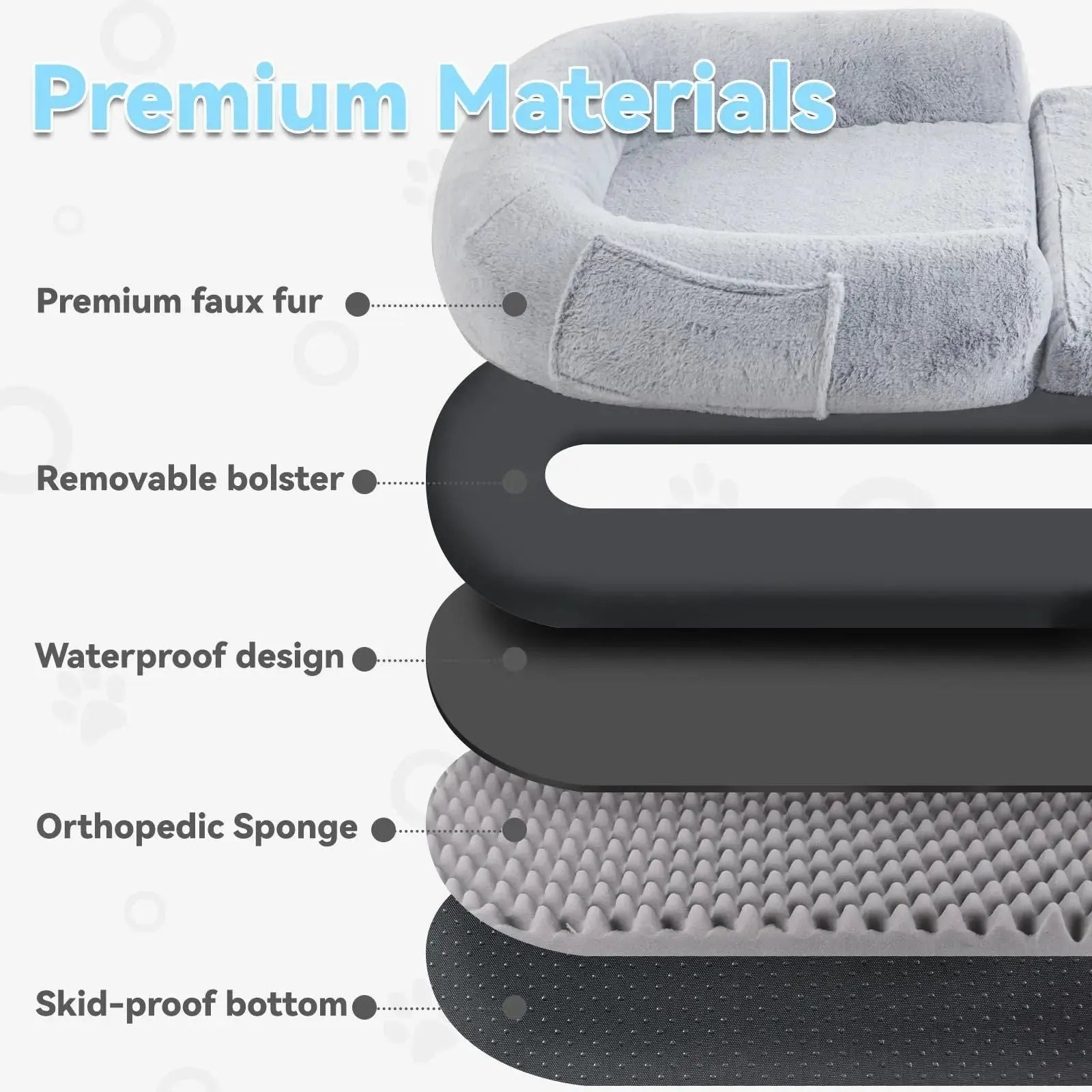 Giant Dog Bed for Humans – Plush Orthopedic Lounger STTM
