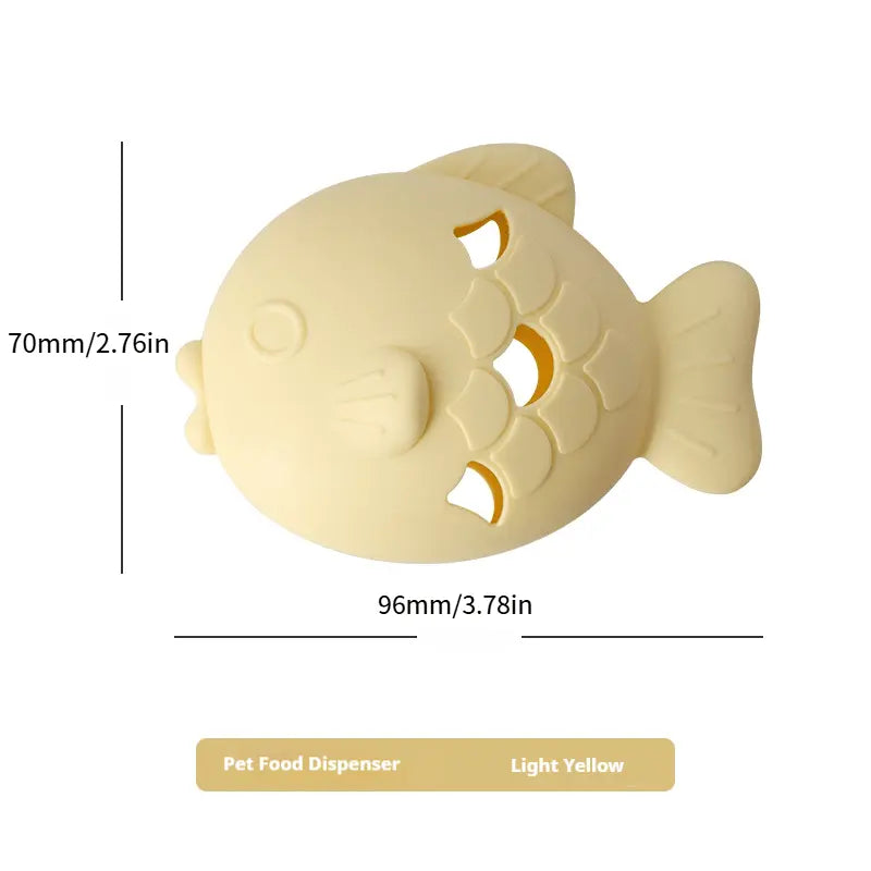 Dog Treat Toy – Fish Shape Silicone Slow Feeder for Dogs