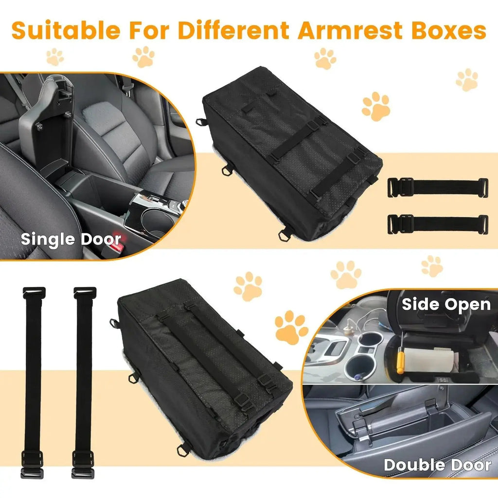 Small Pet Car Seat – Cozy Console Booster for Dogs & Cats STTM