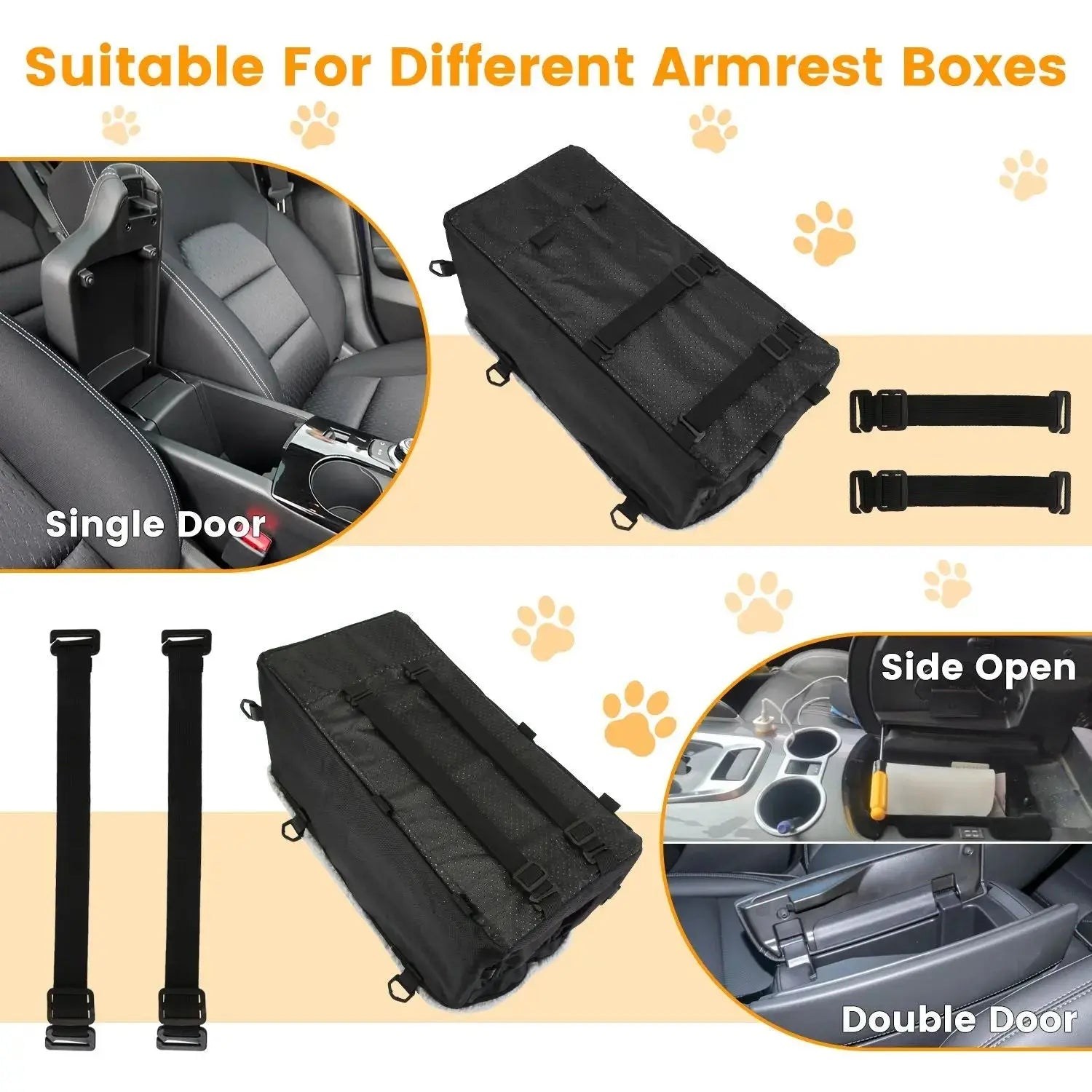 Small Pet Car Seat – Cozy Console Booster for Dogs & Cats STTM