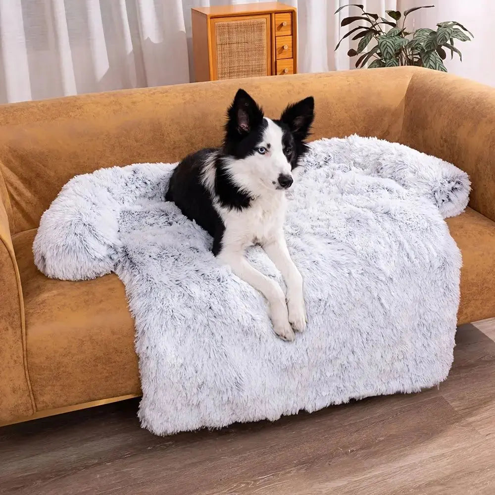 Pet Sofa Bed – Soft Plush Cushion & Blanket for Dogs & Cats STTM