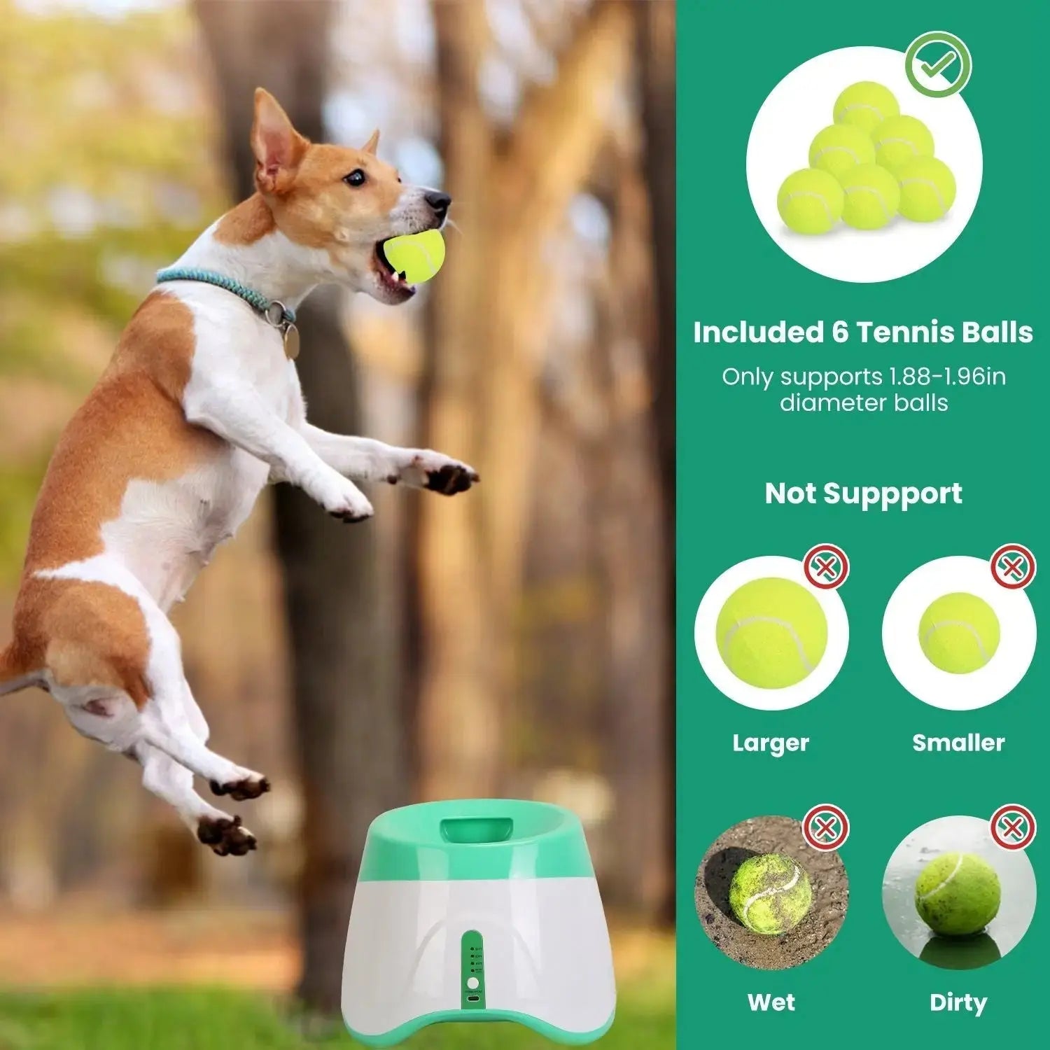 Dog Ball Launcher – Automatic Fetch Machine with Adjustable Distance STTM