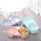 Dual Pet Bowl – Dog & Cat Food and Water Bowl Set STTM