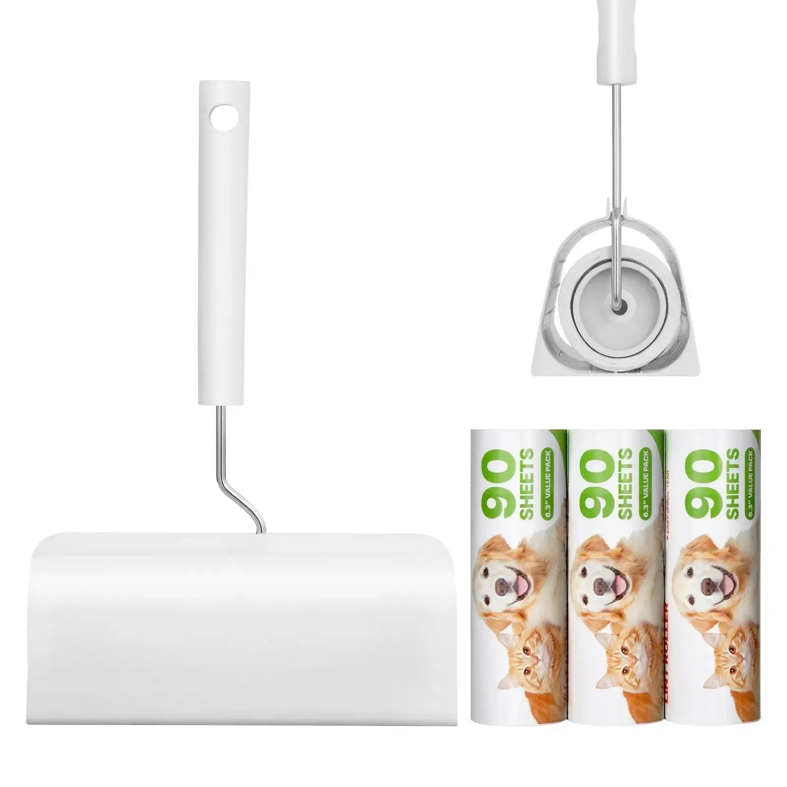 Pet Hair Lint Rollers – 3 Pack Sticky Rollers for Furniture & Clothing STTM