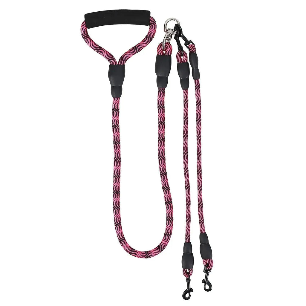 Dual Dog Leash – No-Tangle Reflective Leash with Padded Handle STTM