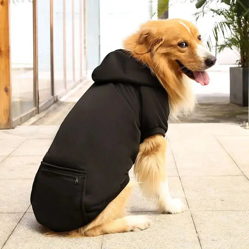 Pet Hoodie – Soft Fleece Dog Clothes with Hood & Pocket STTM