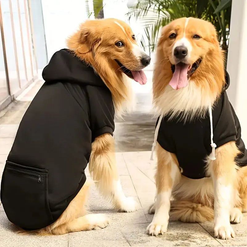 Pet Hoodie – Soft Fleece Dog Clothes with Hood & Pocket STTM