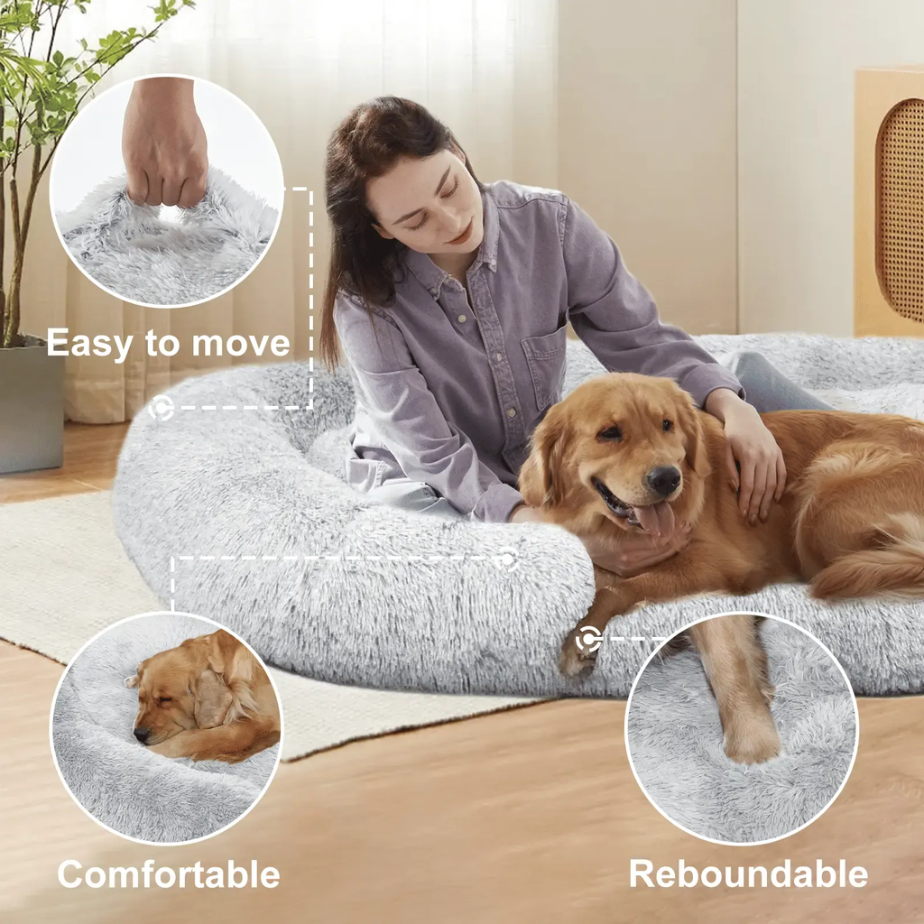 Soft Dog Bed – Large Washable Bed for Easy Carry & Comfort