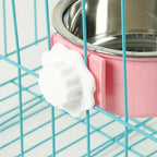 Hanging Dog & Cat Bowl – Stainless Steel Cage Feeding Bowl STTM
