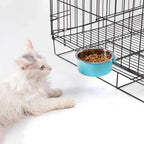 Hanging Dog & Cat Bowl – Stainless Steel Cage Feeding Bowl STTM
