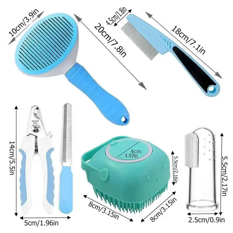 Dog & Cat Grooming Set – Complete Pet Care Kit STTM