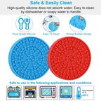 2PCS Lick Mats – Suction Slow Feeder for Dogs & Cats STTM