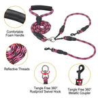 Dual Dog Leash – No-Tangle Reflective Leash with Padded Handle STTM