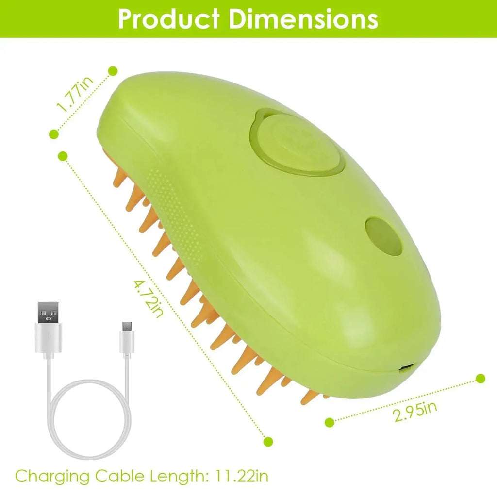 Pet Steam Brush – USB Rechargeable Grooming & Cleaning Tool STTM