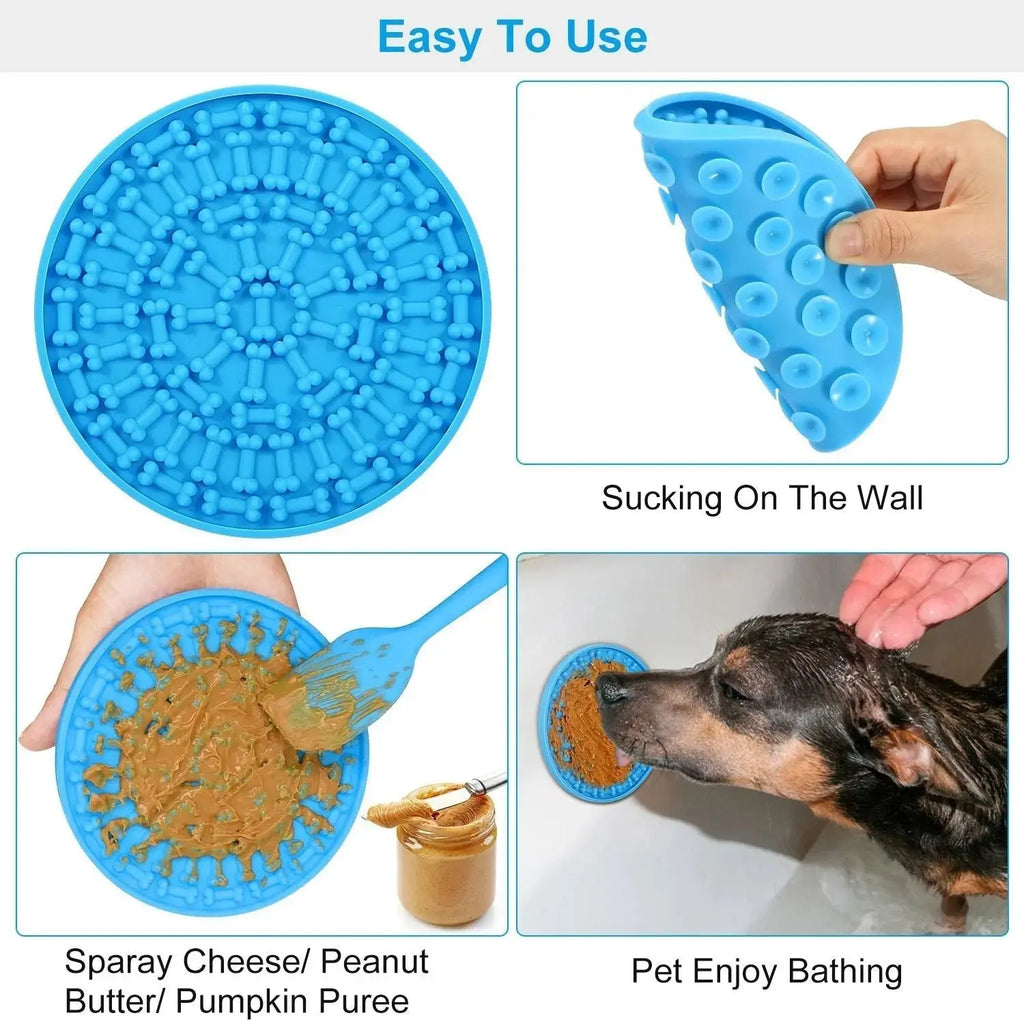 2PCS Lick Mats – Suction Slow Feeder for Dogs & Cats STTM