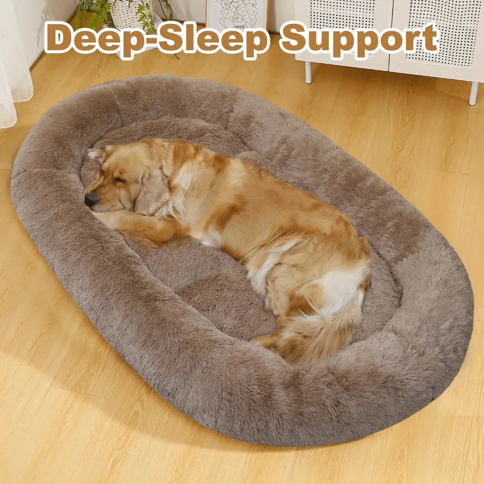 Soft Dog Bed – Large Washable Bed for Easy Carry & Comfort STTM