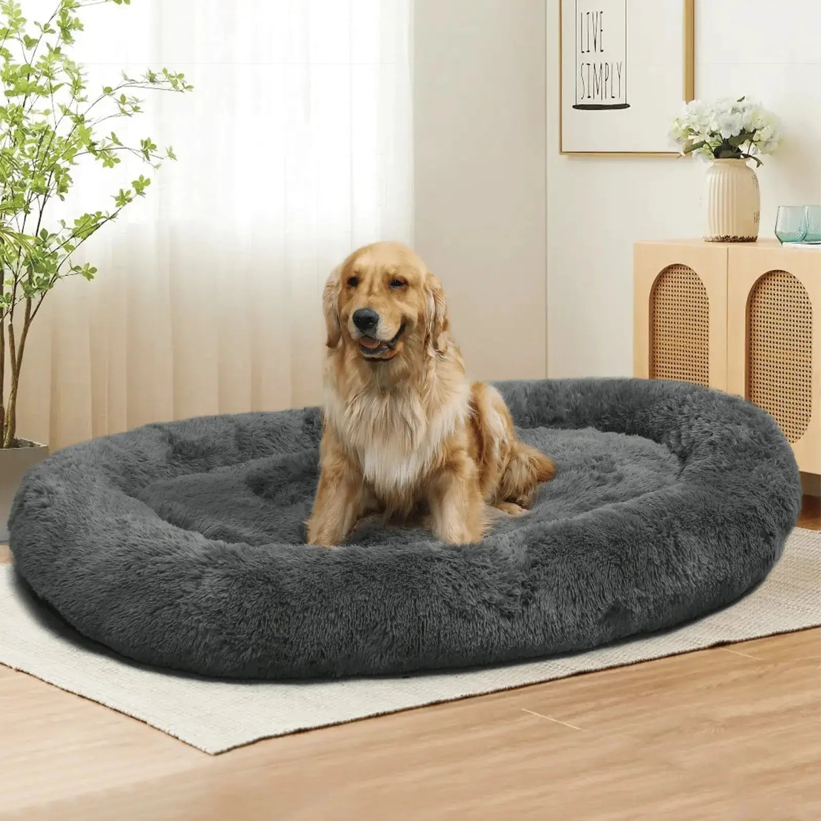 Soft Dog Bed – Large Washable Bed for Easy Carry & Comfort STTM
