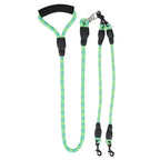 Dual Dog Leash – No-Tangle Reflective Leash with Padded Handle STTM