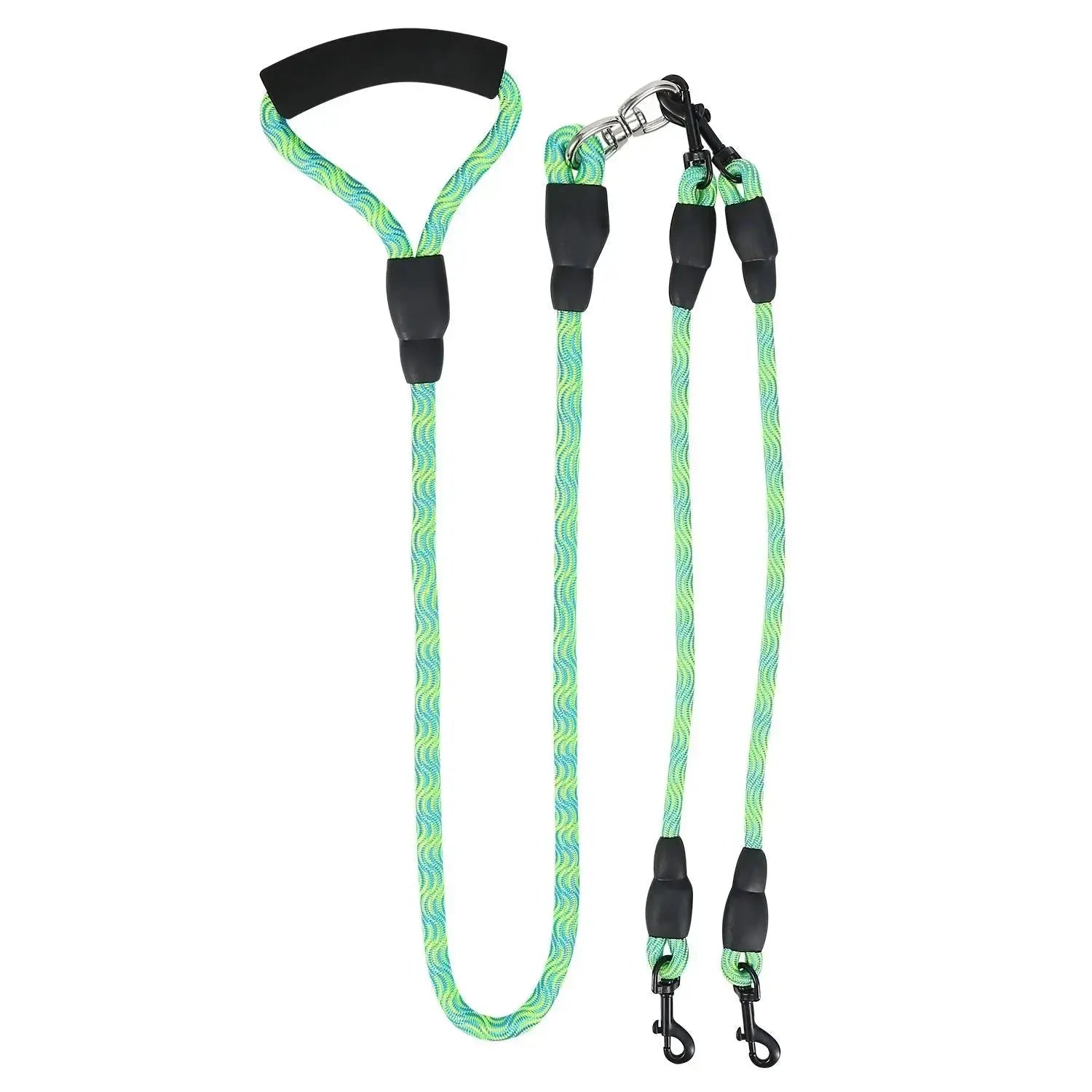 Dual Dog Leash – No-Tangle Reflective Leash with Padded Handle STTM