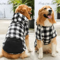 Pet Sweatshirt – Plaid Hoodie with Pocket for Dogs & Cats STTM