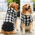 Pet Sweatshirt – Plaid Hoodie with Pocket for Dogs & Cats STTM